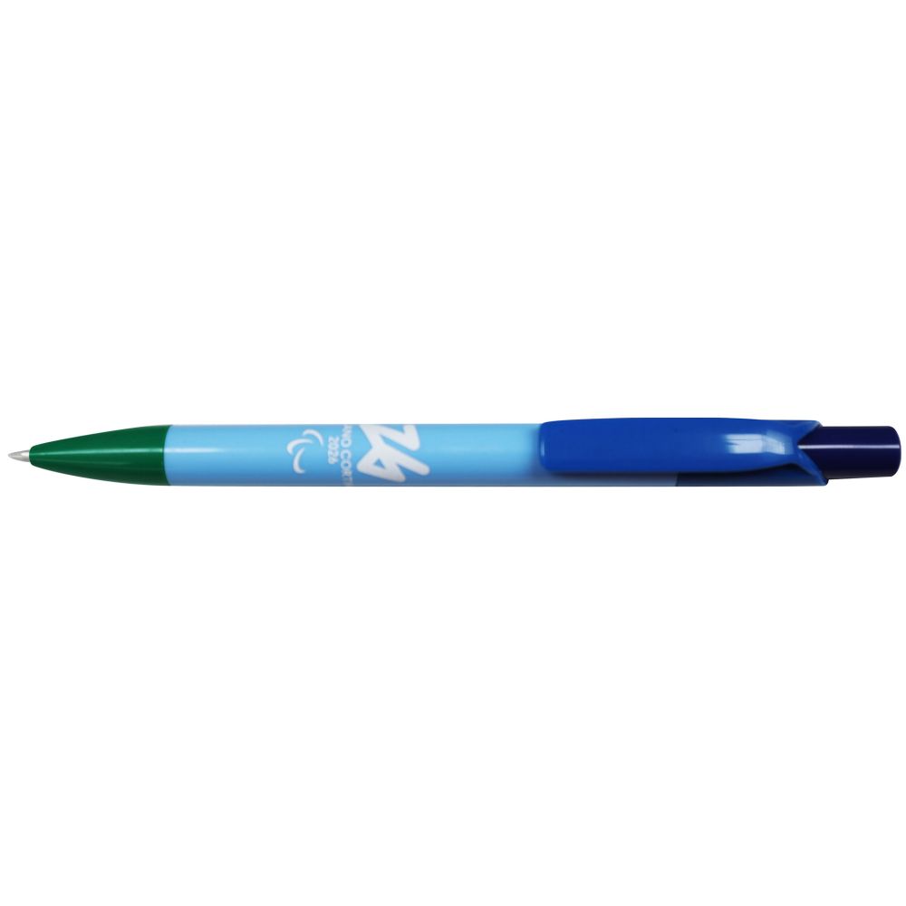 PENNA ABS AZZURRA PARTICOLARI MULTICOLOR PARALYMPIC EMBLEMA COLORATO LUC