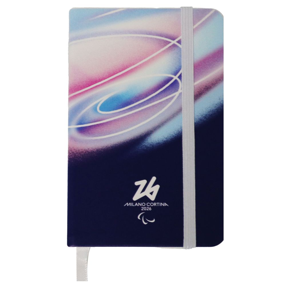 TACCUINO BIANCO 96 PAGINE A RIGHE F.TO A6 PARALYMPIC LOOK ROSSO