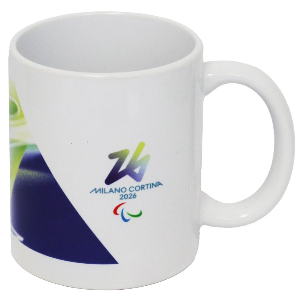 TAZZA MUG CERAMICA DIA 8 CM PARALYMPIC LOOK VERDE SU FONDO BIANCO