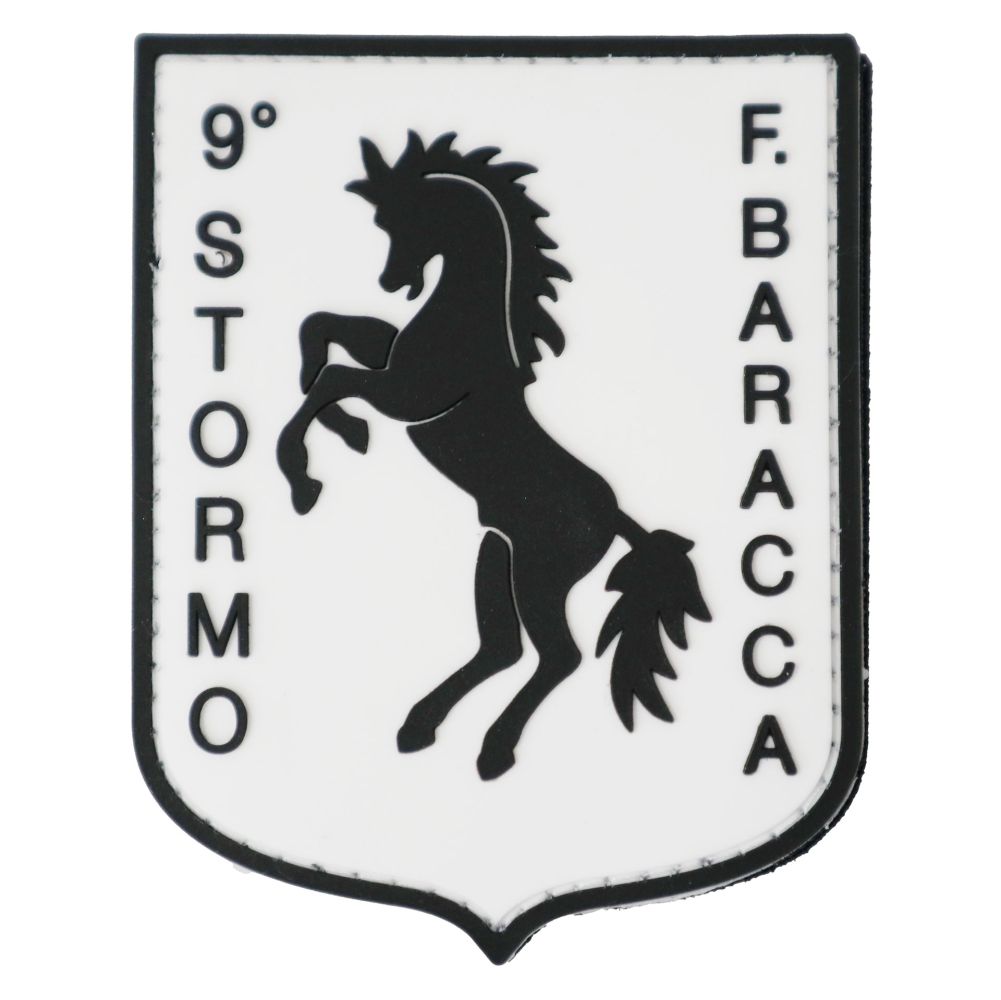 PATCH GOMMATA CON VELCRO 90X70MM 9 STORMO F. BARACCA