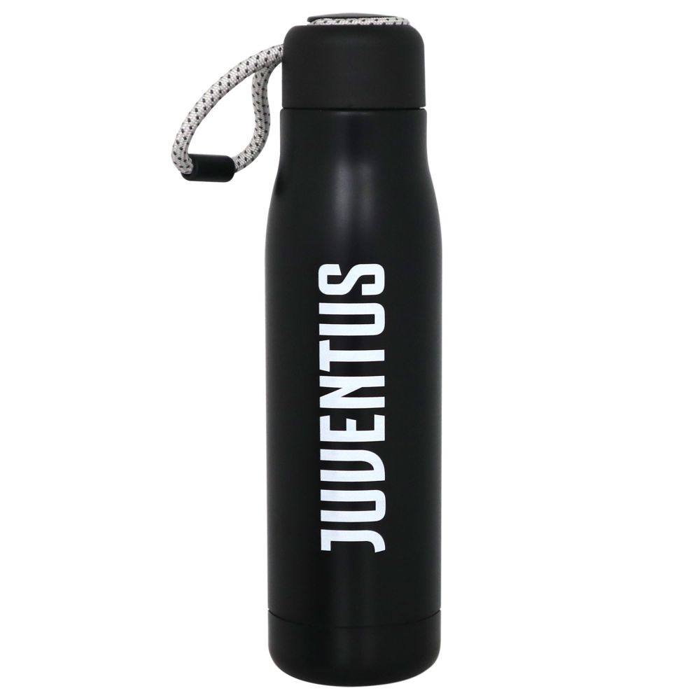 BORRACCIA JUVENTUS IN ACCIAIO INOX DOPPIA PARETE, 500 ML, CHIUSURA A VIT
