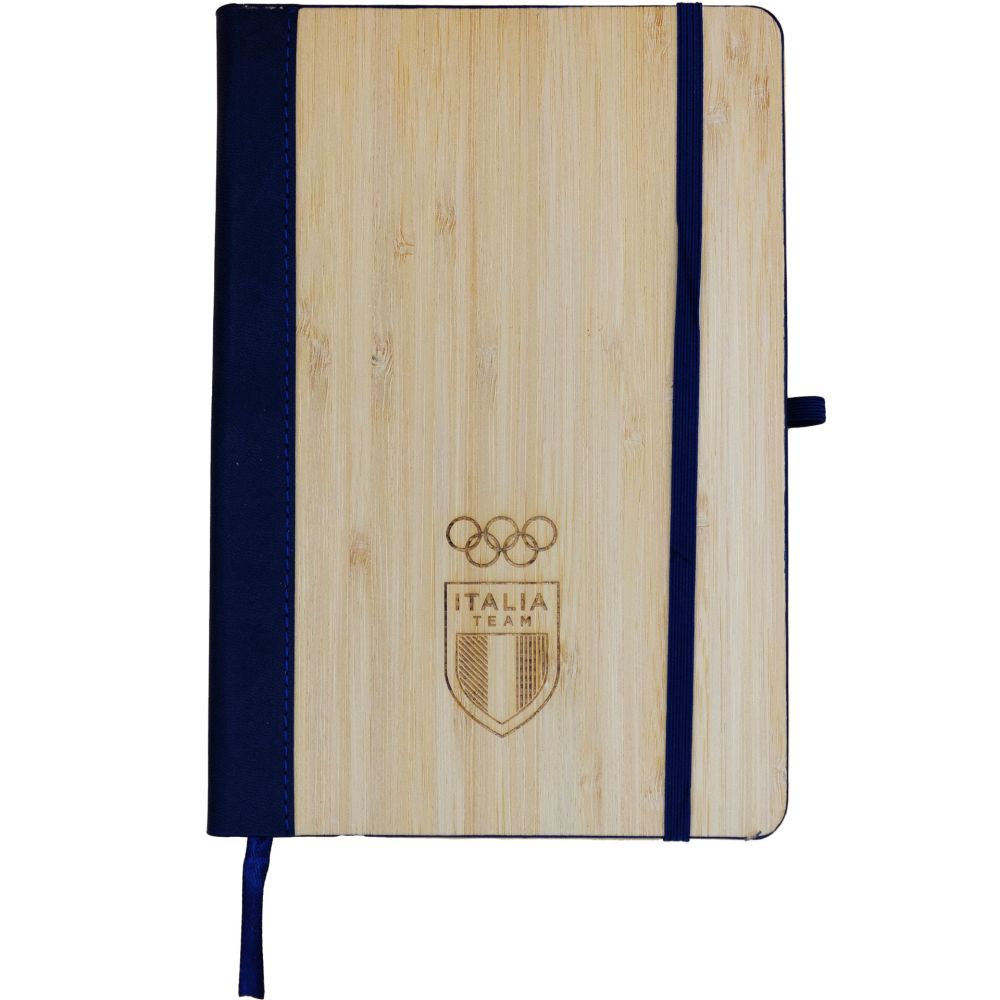 TACCUINO IN PUCOPERTINA IN BAMBU' 96 PAGINE A RIGHE F.TO A5 OLYMPIC+IT