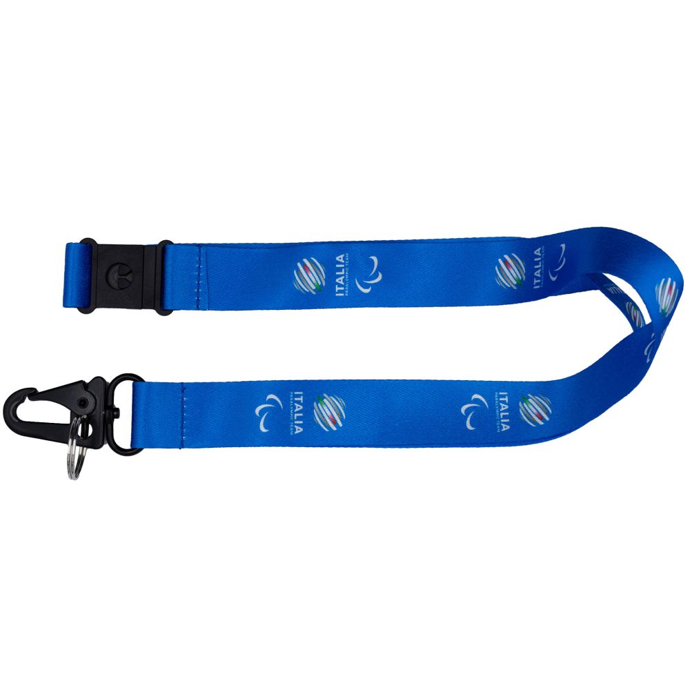 PORTAPASS NASTRO 25 MM CON MOSCHETTONE PARALYMPIC+ITALIA PARALYMPIC TEAM
