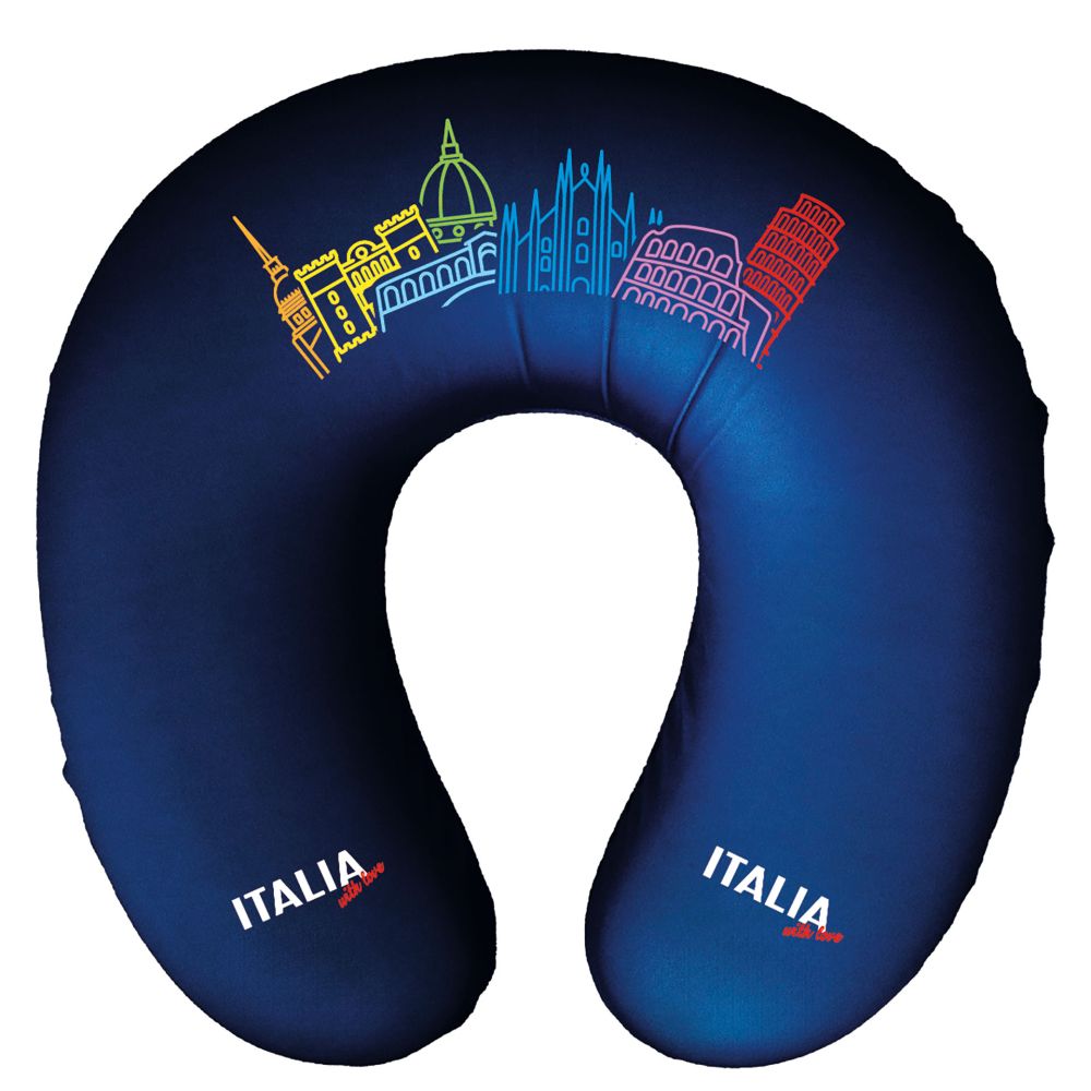 CUSCINO DA VIAGGIO ITALIA WITH LOVE