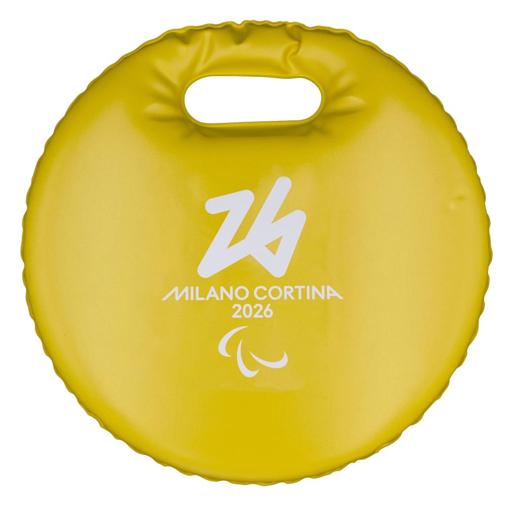 CUSCINO DA NEVE IMPERMEABILE IMBOTTITO GIALLO DIA 29CM PARALYMPIC EMBLEM