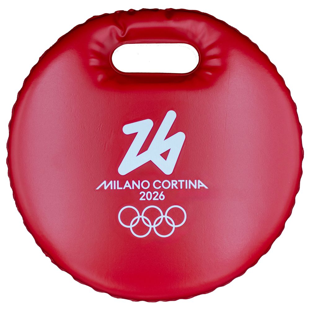 CUSCINO DA NEVE ROSSO Ø 29CM - Olimpiadi Milano Cortina 2026