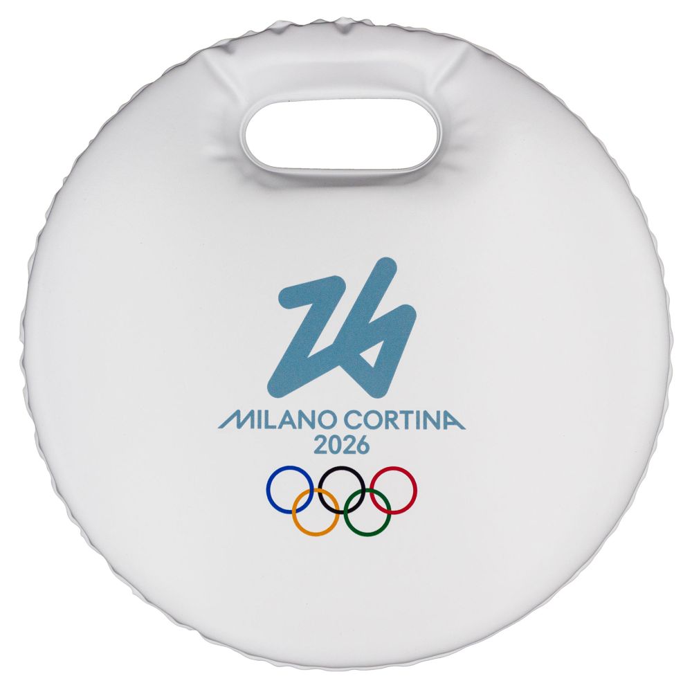 CUSCINO DA NEVE IMPERMEABILE IMBOTTITO BIANCO DIA 29CM OLYMPIC EMBLEMA C