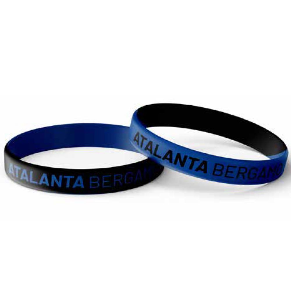BRACCIALETTO IN SILICONE NERAZZURRO ATALANTA BERGAMO