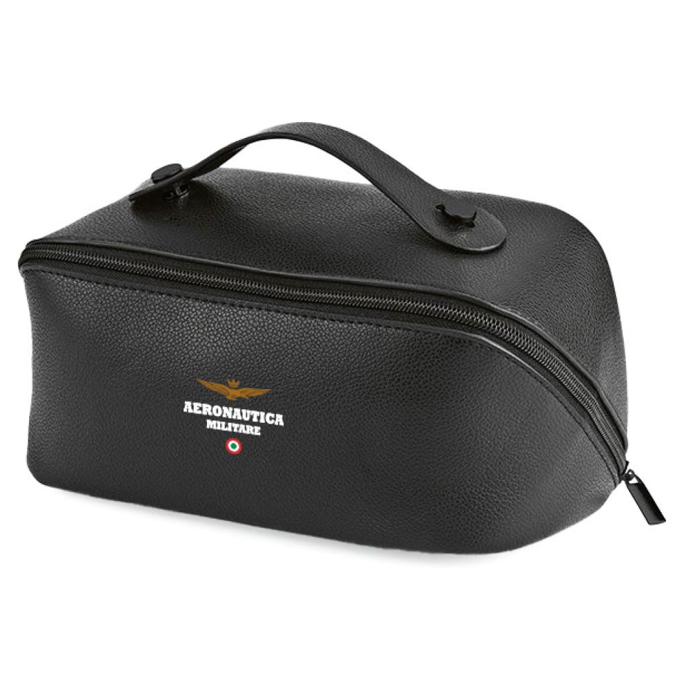 BORSA DA TOILETTE IN PELLE RICICLATA 23,5X12X12 CM