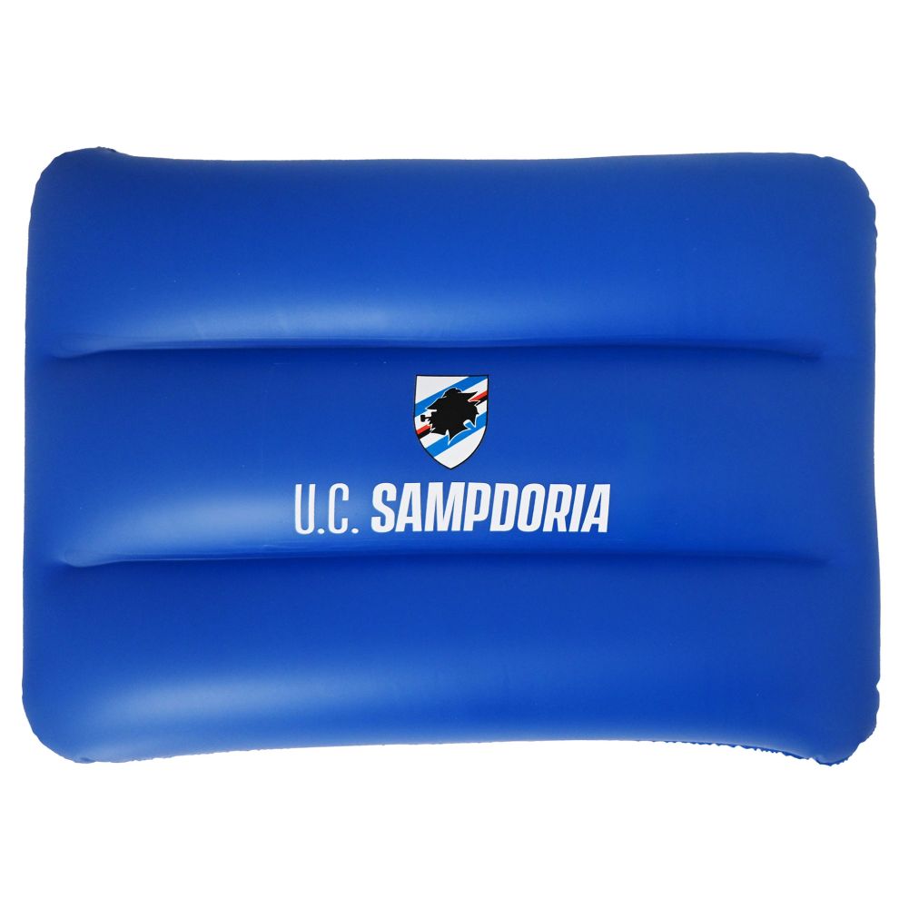 CUSCINO DA SPIAGGIA GONFIABILE IN PVC MISURE 33X25 CM SAMPDORIA