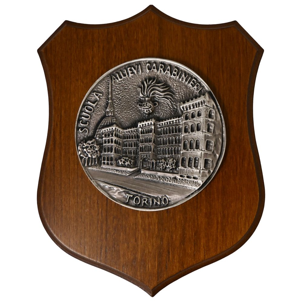 CREST CON LOGO SCUOLA ALLIEVI TORINO SENZA COLORI DIM CM 22,5 X 17,5