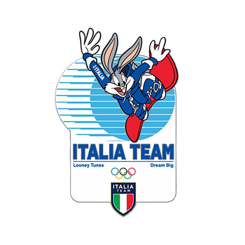 LT MC26 ITALIA TEAM BUGS SNOWBOARDERWHITE LAPEL PIN