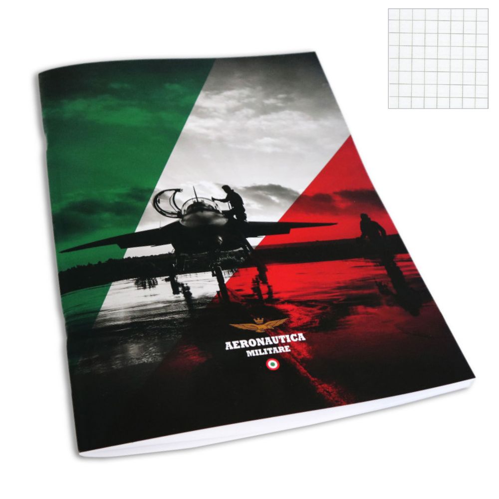 QUADERNO A.M. A4 A QUADRETTI 5 MM, DIMENSIONI 21x30 CM, DORSO 0,5 CM