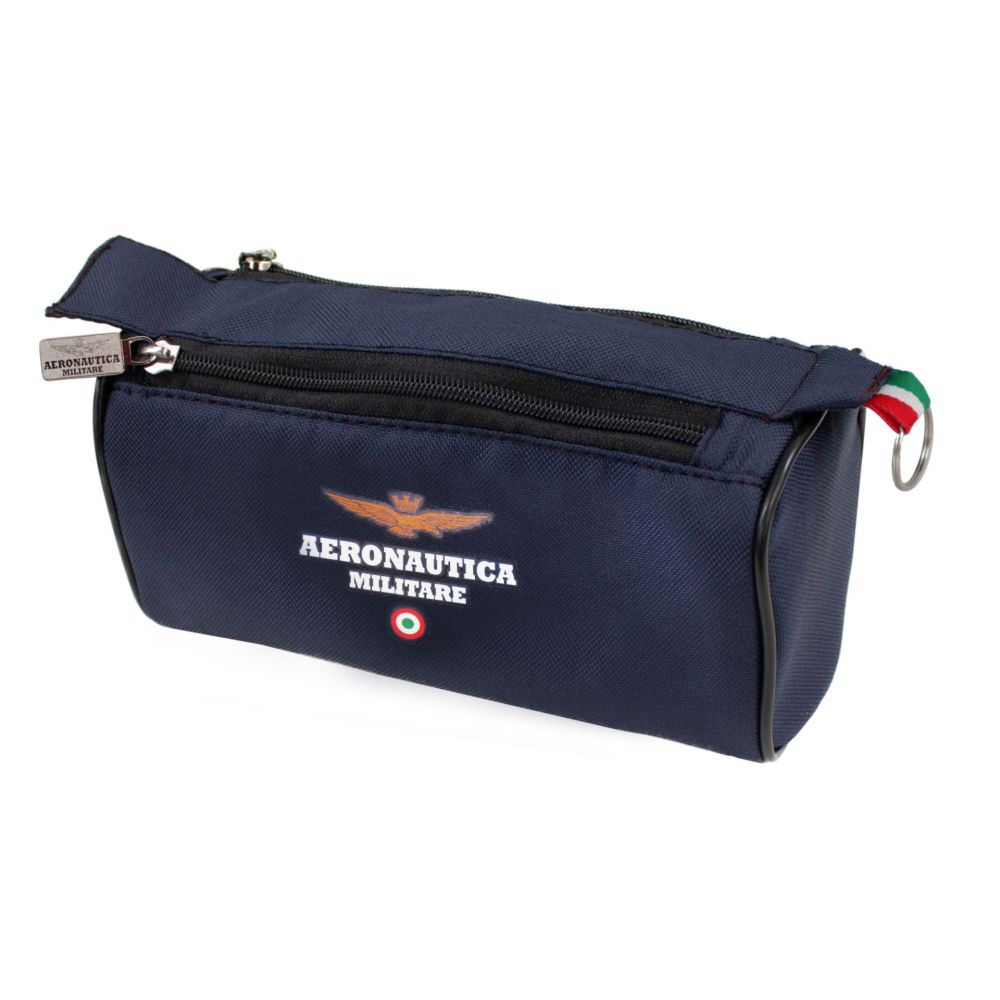 PORTAPENNE PORTATUTTO DOPPIA ZIP LOGO A.M. DIMENSIONI 21X10X10 CM