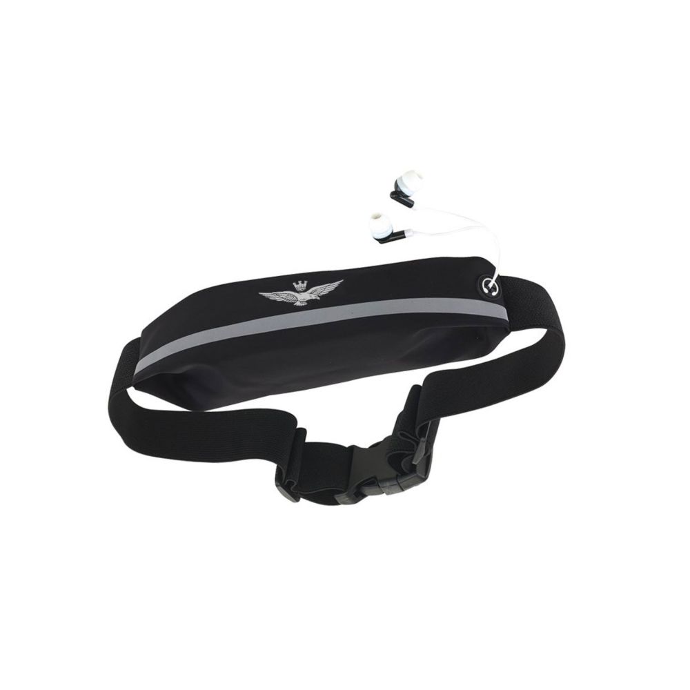 MARSUPIO NERO CON STRISCE RIFLETTENTI