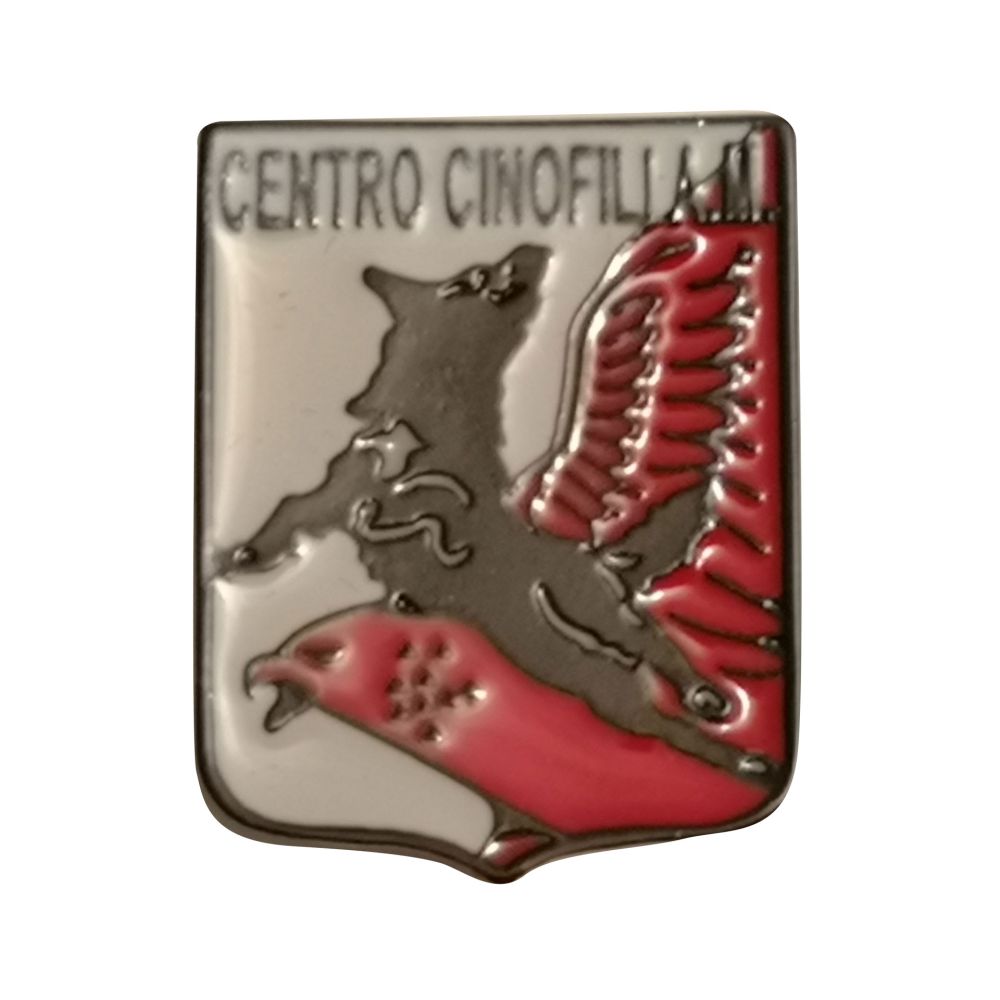 DISTINTIVO DA CAMICIA 25X32MM IN METALLO CENTRO CINOFOLI AM