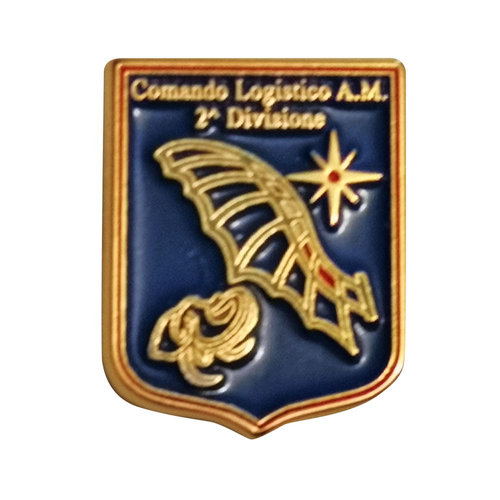 DISTINTIVO DA CAMICIA 25X32MM IN METALLO COMANDO LOGISTICO 2 DIVISIONE