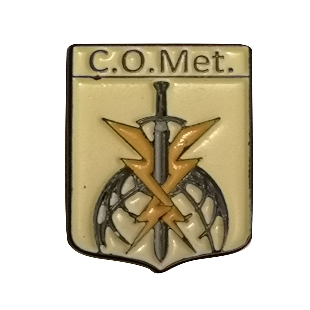 DISTINTIVO DA CAMICIA 25X32MM IN METALLO CON STEMMA COMET