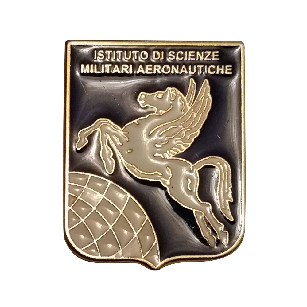 DISTINTIVO DA CAMICIA 28X35MM IN METALLO ISTITUTO SCIENZE MILITARI AER.