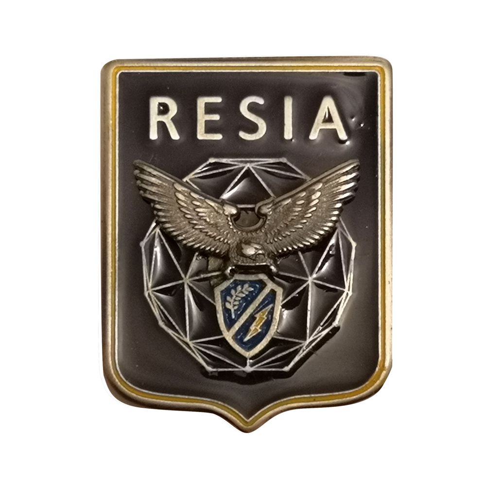 DISTINTIVO DA CAMICIA 26X32MM IN METALLO RESIA