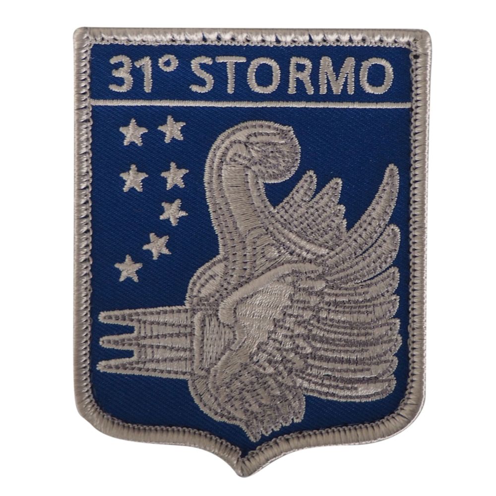 PATCH DISTINTIVO RICAMATO CON VELCRO 70X90 MM 31 STORMO