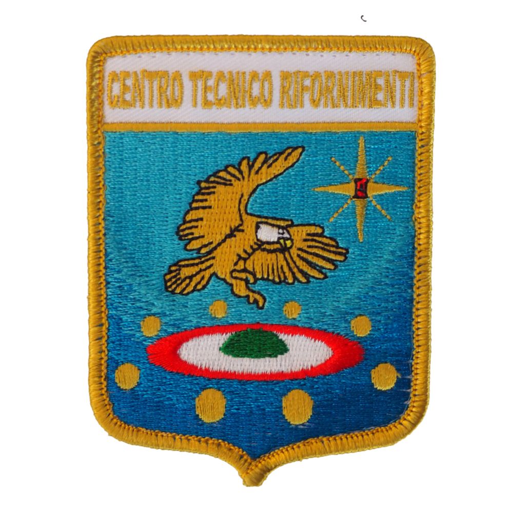 PATCH DISTINTIVO RICAMATO CON VELCRO 70X90 MM CENTRO TECNICO RIFORNIMENT