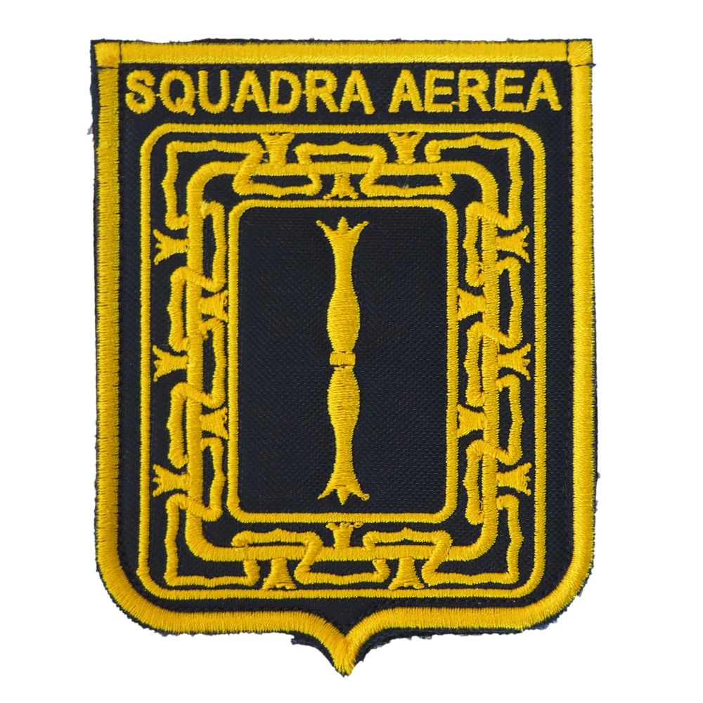 PATCH DISTINTIVO RICAMATO CON VELCRO 70X90 MM SQUADRA AEREA