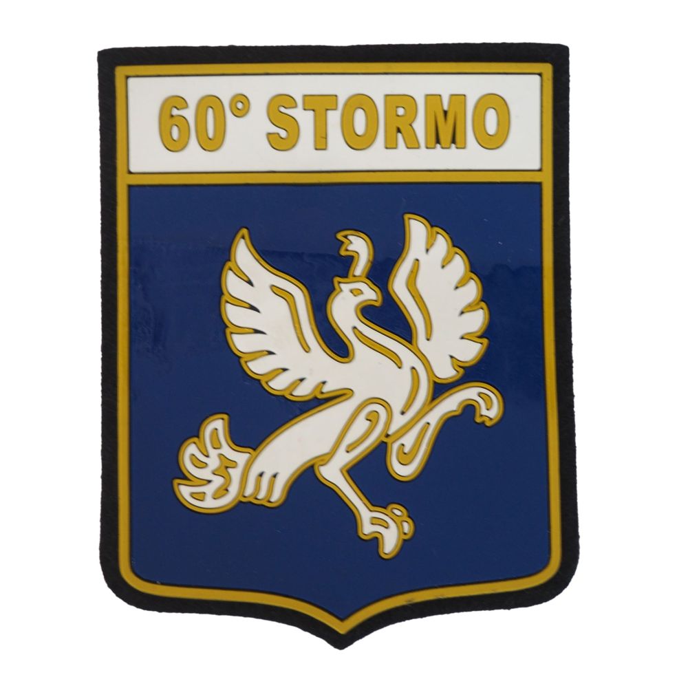 PATCH DISTINTIVO GOMMATA CON VELCRO 70X90 MM 60 STORMO