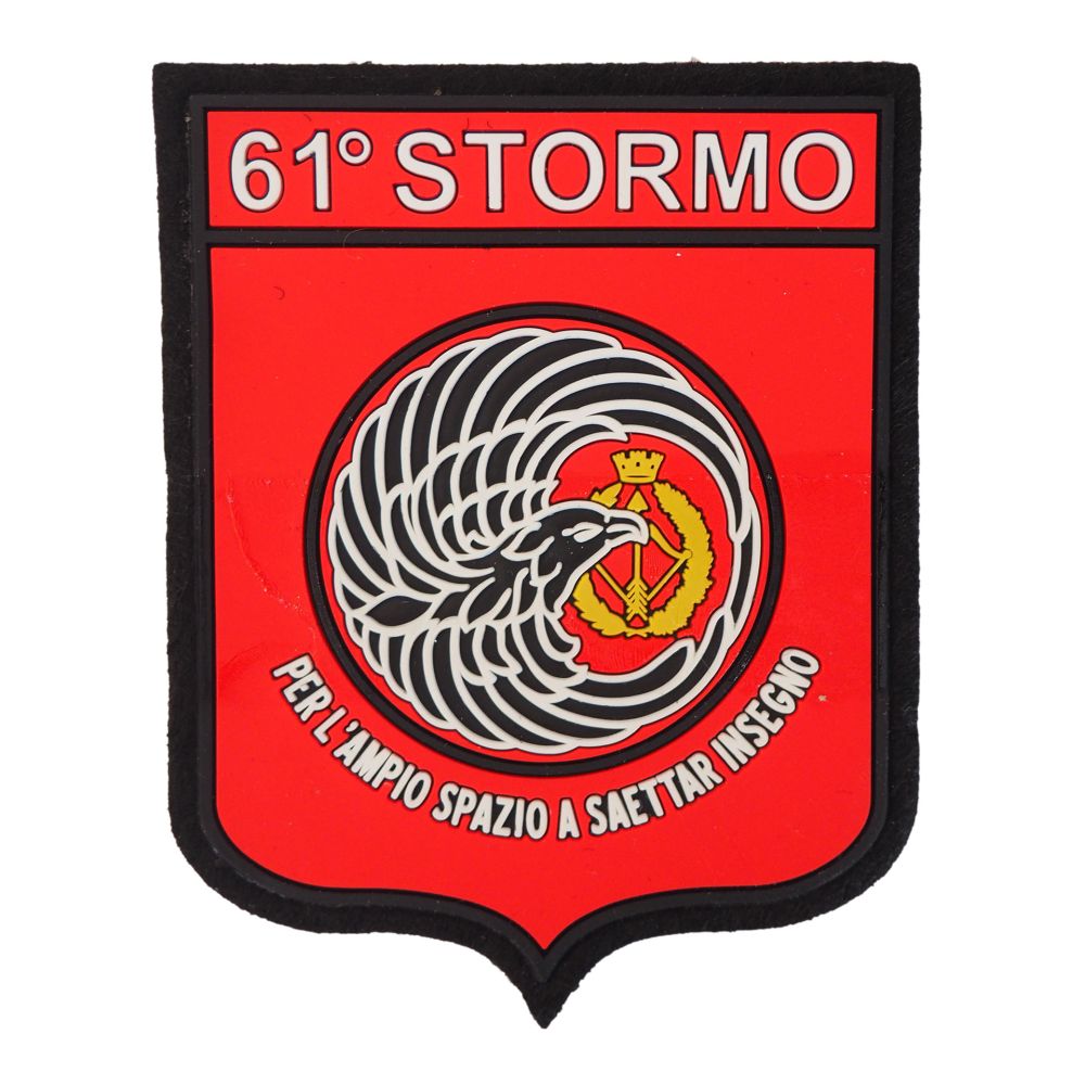 PATCH DISTINTIVO GOMMATA CON VELCRO 70X90 MM 61 STORMO