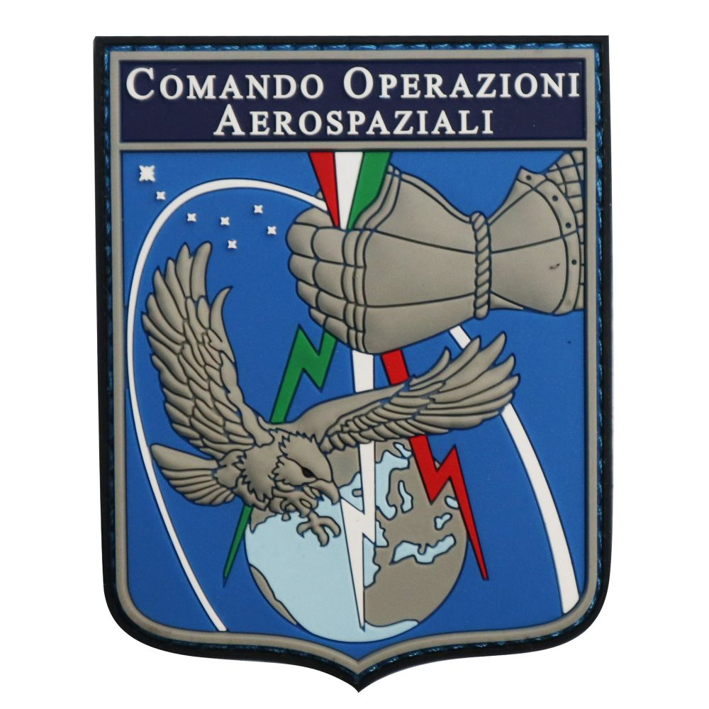 PATCH DISTINTIVO GOMMATA CON VELCRO 70X90 MM COMANDO OPERAZIONI AEROSPAZ