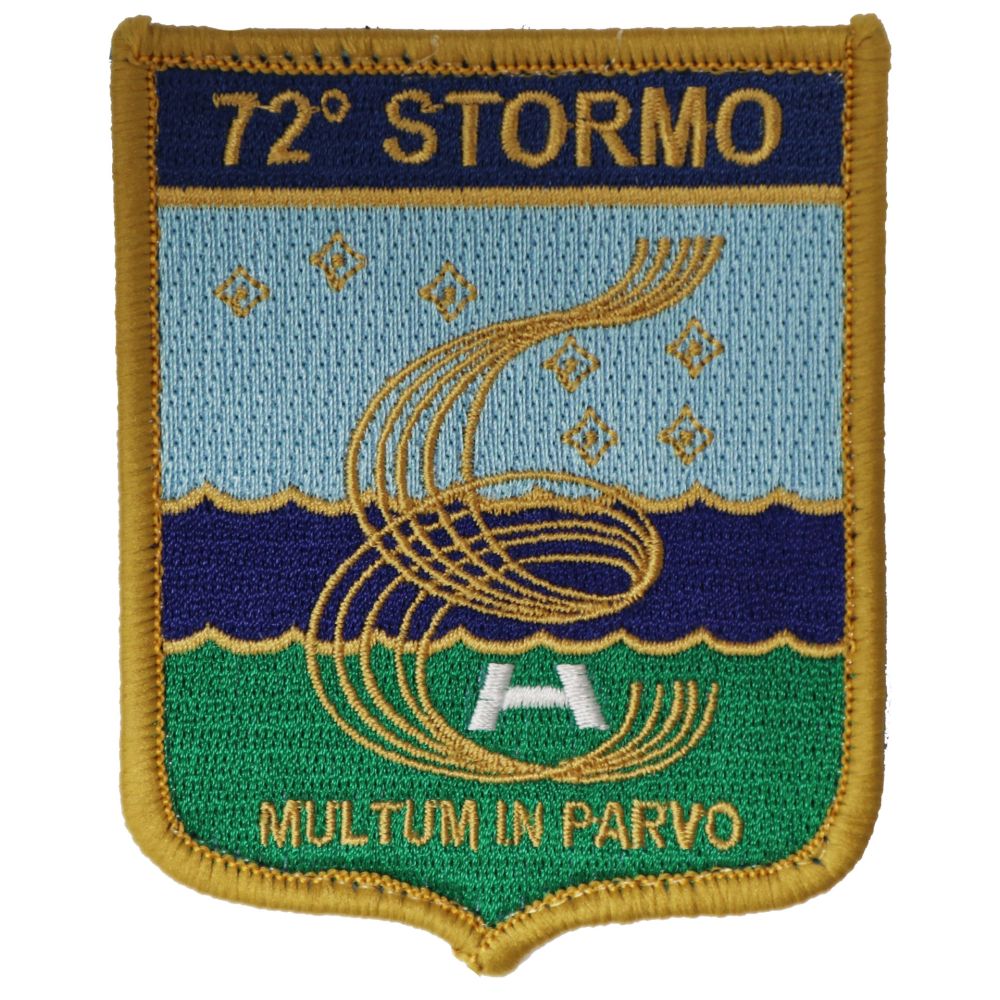 PATCH DISTINTIVO RICAMATO CON VELCRO 70X90 MM 72 STORMO