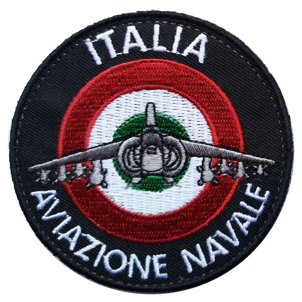 PATCH DISTINTIVO RICAMATO CON VELCRO DIA 80MM ITALIA C130 AVIAZIONE NAVA