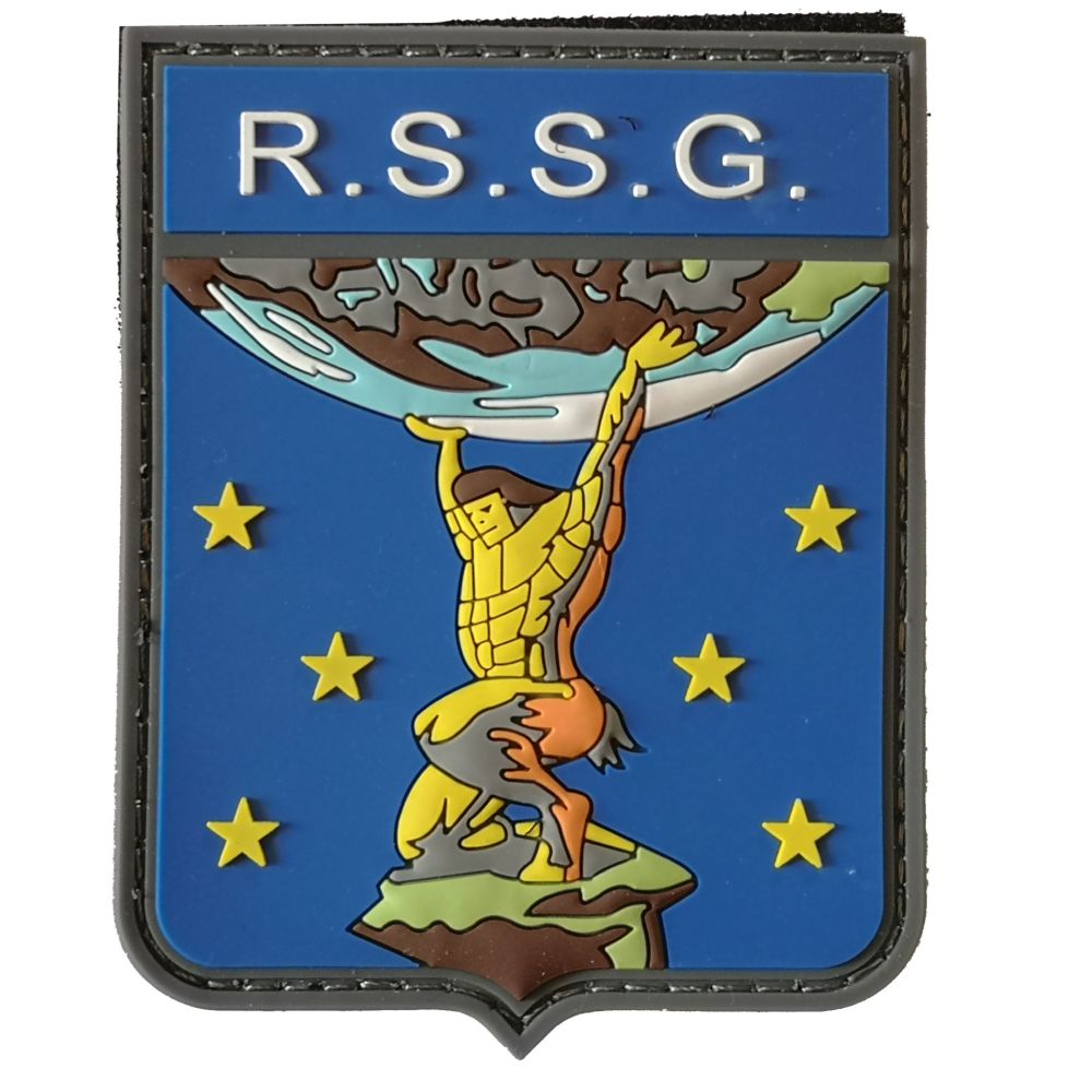 PATCH DISTINTIVO GOMMATA CON VELCRO 70X90 MM RSSG