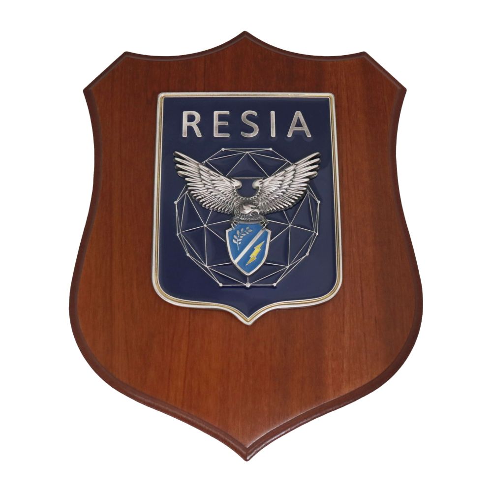 CREST IN METALLO SMALTATO BASE LEGNO CL3 22,50 X 17,50 REPARTO SISTEMA I
