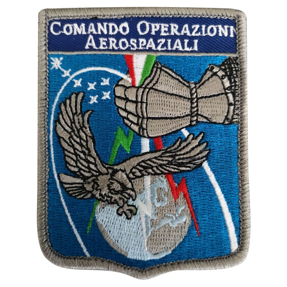 PATCH DISTINTIVO RICAMATO C/VELCRO 70X90MM COMANDO OPERAZIONI AEROSPAZIA