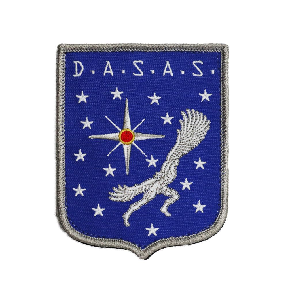 PATCH DISTINTIVO RICAMATO CON VELCRO 100X80 MM D.A.S.A.S.