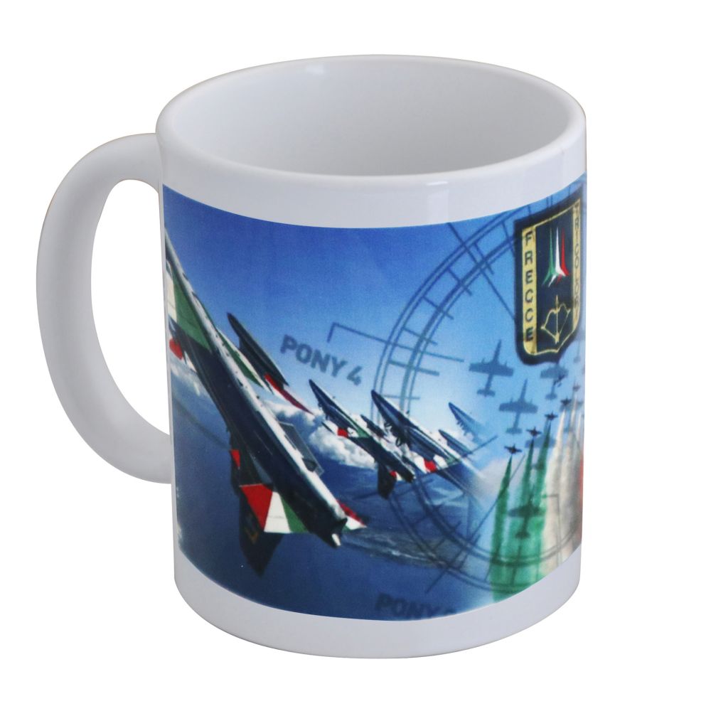MUG IN CERAMICA DA COLLEZIONE FRECCE TRICOLORI, DIMENSIONI DIAMETRO 8X9,