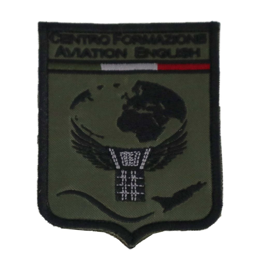 PATCH DISTINTIVO BASSA VISIBILITA RICAMATA CON VELCRO 90X70 MM CEN FORM