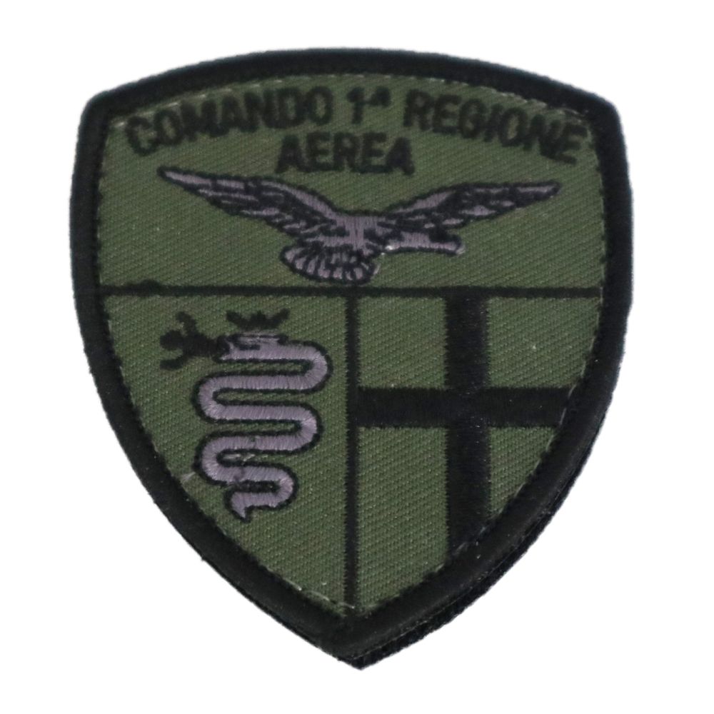 PATCH DISTINTIVO BASSA VISIBILITA RICAMATA CON VELCRO 70 X 60 MM COM 1 R