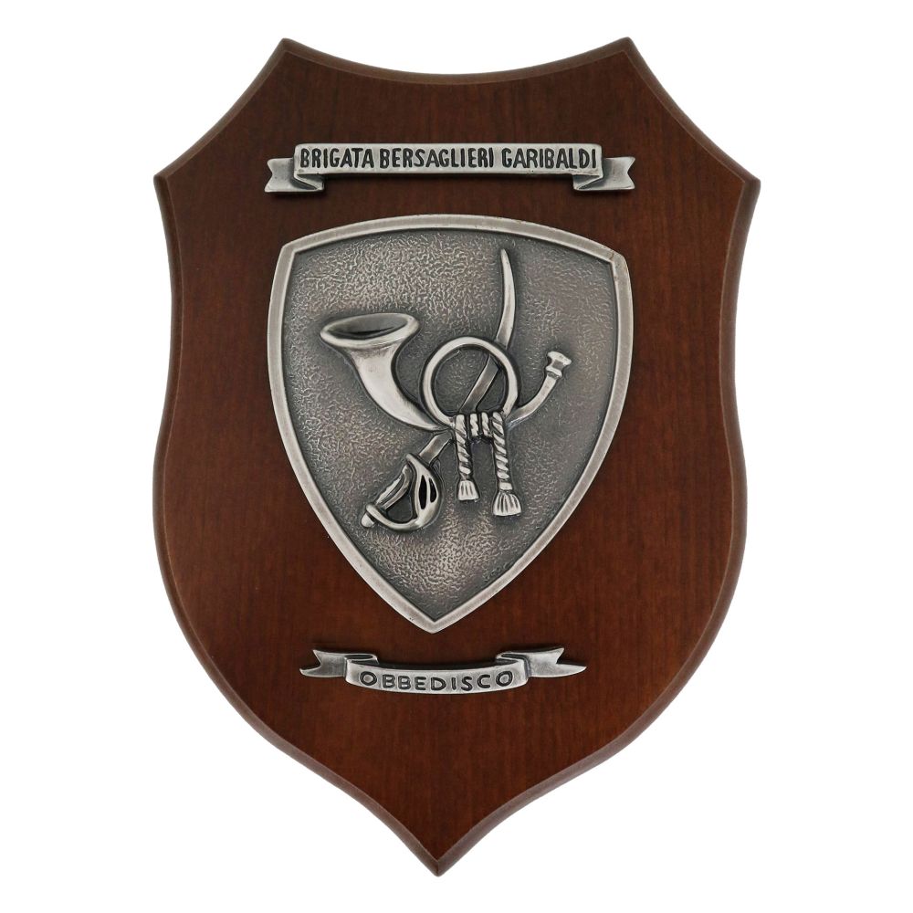 CREST IN METALLO SMALTATO LEGNO CL2222 X 17 CM 7 BRG BERS GARIB