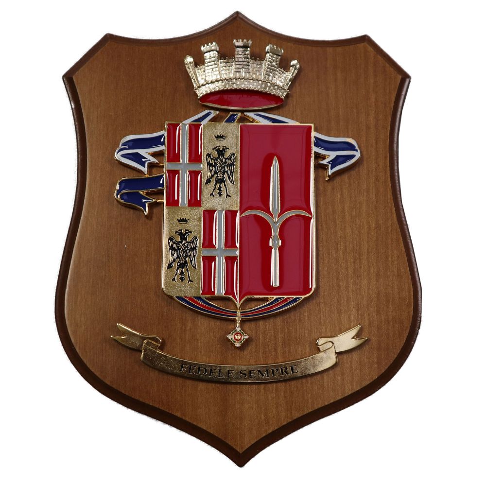 CREST IN METALLO SMALTATO LEGNO CL3 22 X 17 CM 1 RGT SAN GIUSTO