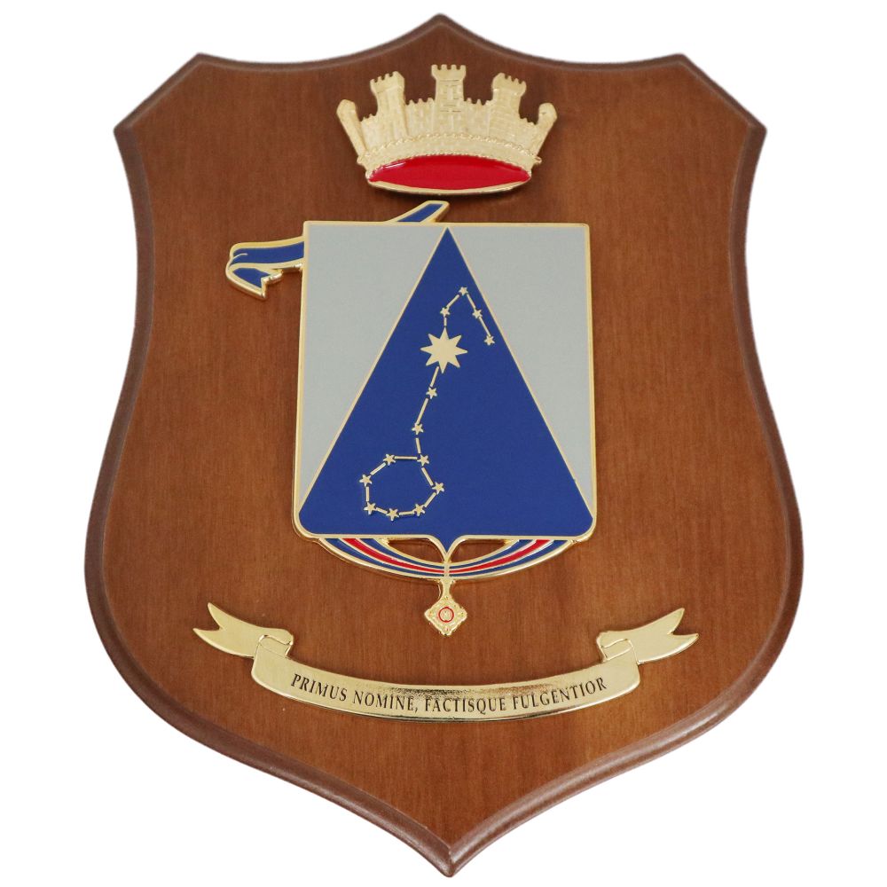 CREST IN METALLO SMALTATO LEGNO CL3 22 X 17 CM 1 RGT AVIAZIONE