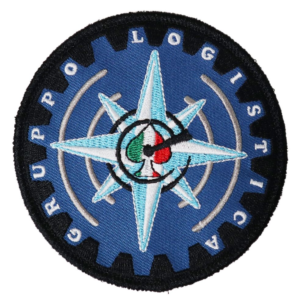 PATCH DISTINTIVO RICAMATO CON VELCRO ? 90 MM GRUPPO LOGISTICO AVIANO