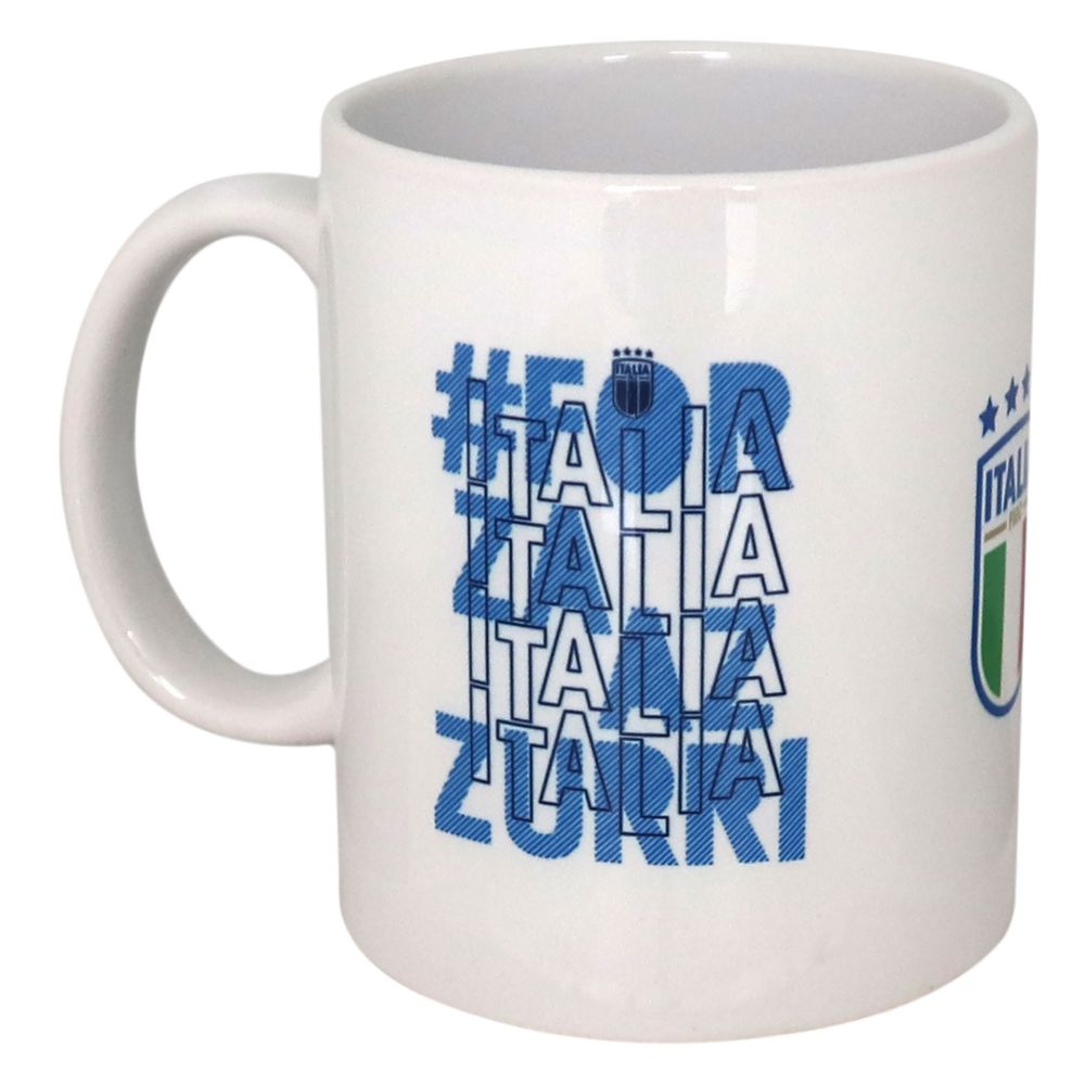 MUG IN CERAMICA FIGCINTERNO BIANCO STAMPAITALIA FORZA AZZURRI