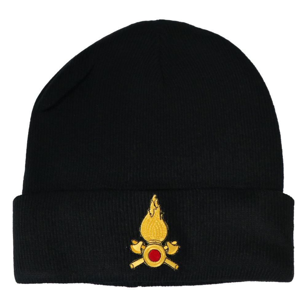 ZUCCOTTO IN PILE NERO VIGILI DEL FUOCO