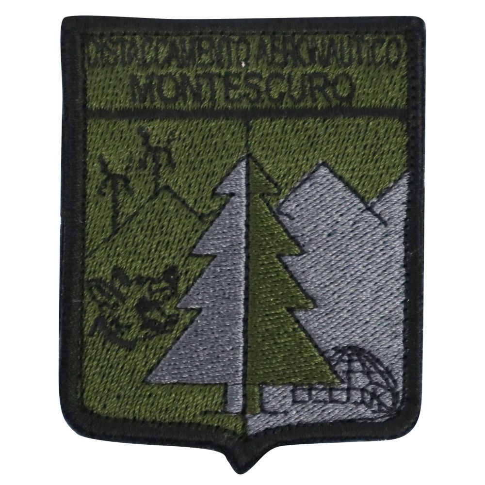PATCH DISTINTIVO RICAMATO CON VELCRO 80X60MM DISTACCAMENTO AM MONTESCURO