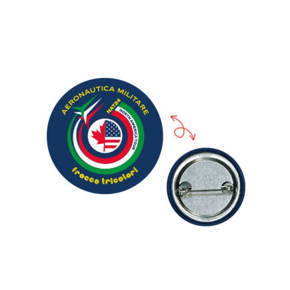 SPILLA BADGE IN METALLO DIAMETRO 38 MM NAT24