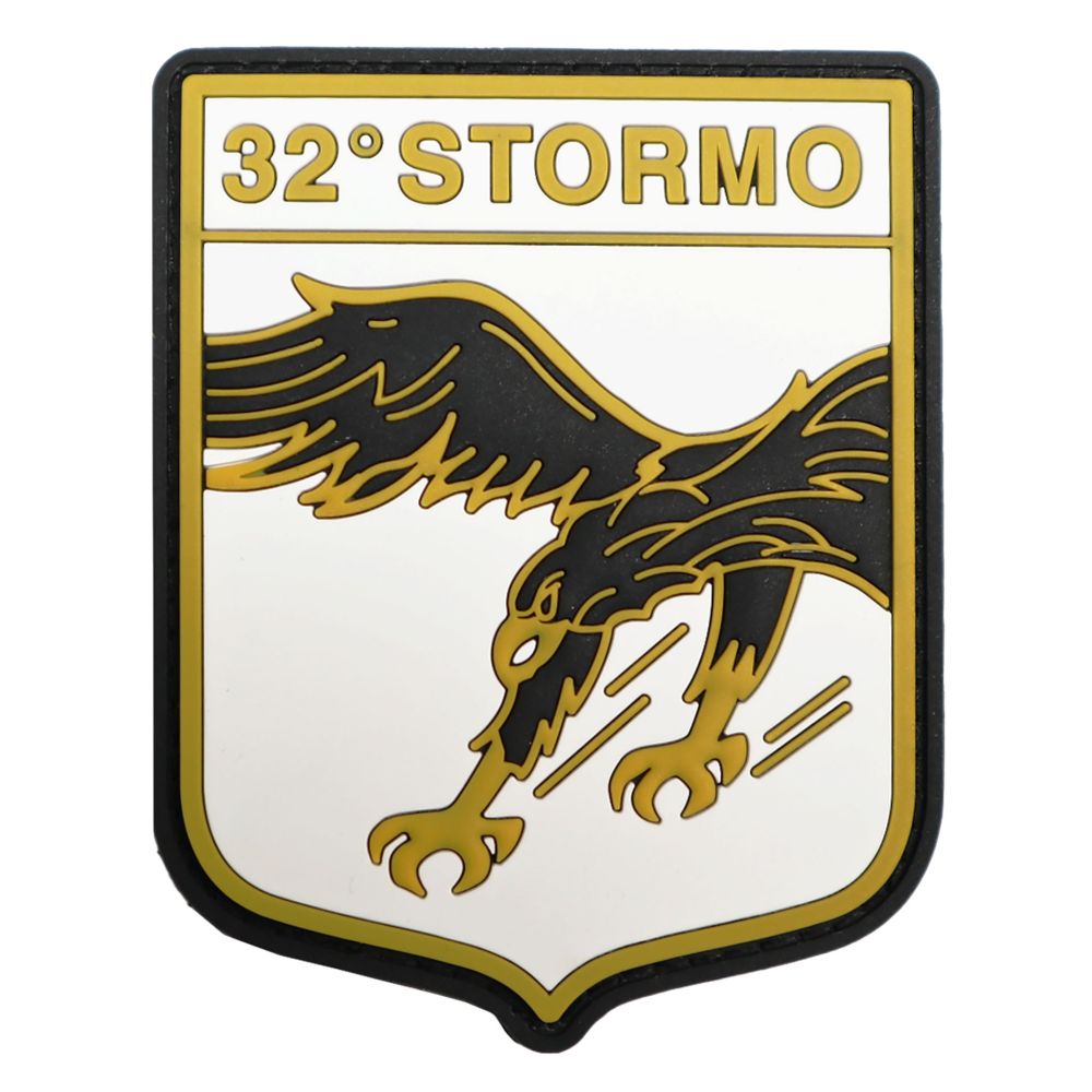 PATCH DISTINTIVO GOMMATA CON VELCRO 70X90 MM 32 STORMO