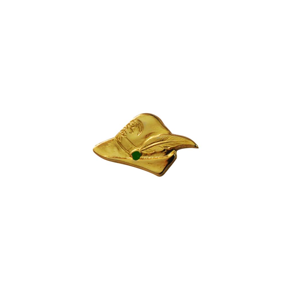 DISTINTIVO CAPPELLO CON NAPPINA VERDE