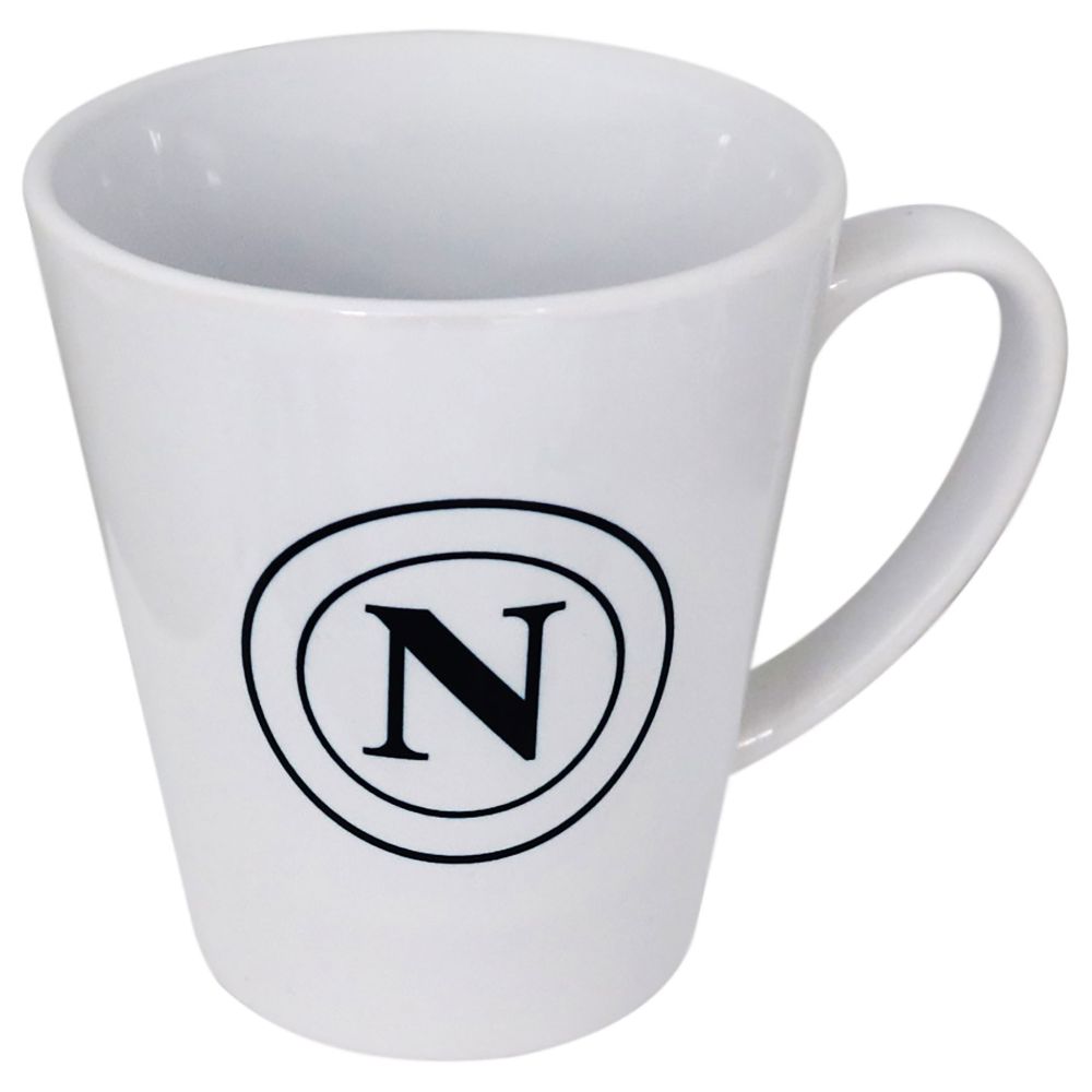TAZZA CONICA INTERNO BIANCO CON LOGO BIFACCIALE